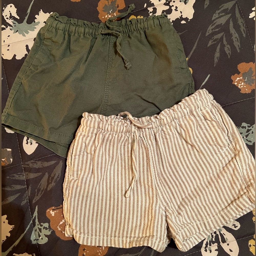 Paperbag-Waist Linen-Blend Pull-On Shorts bundle